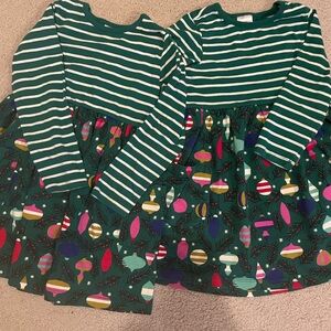Hanna Andersson Green Striped Dress